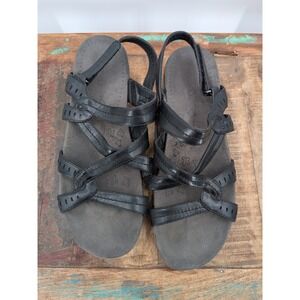 Comfor Summer Neutral Baretraps Jacey Black Strappy Slingback 9.5M Sandals